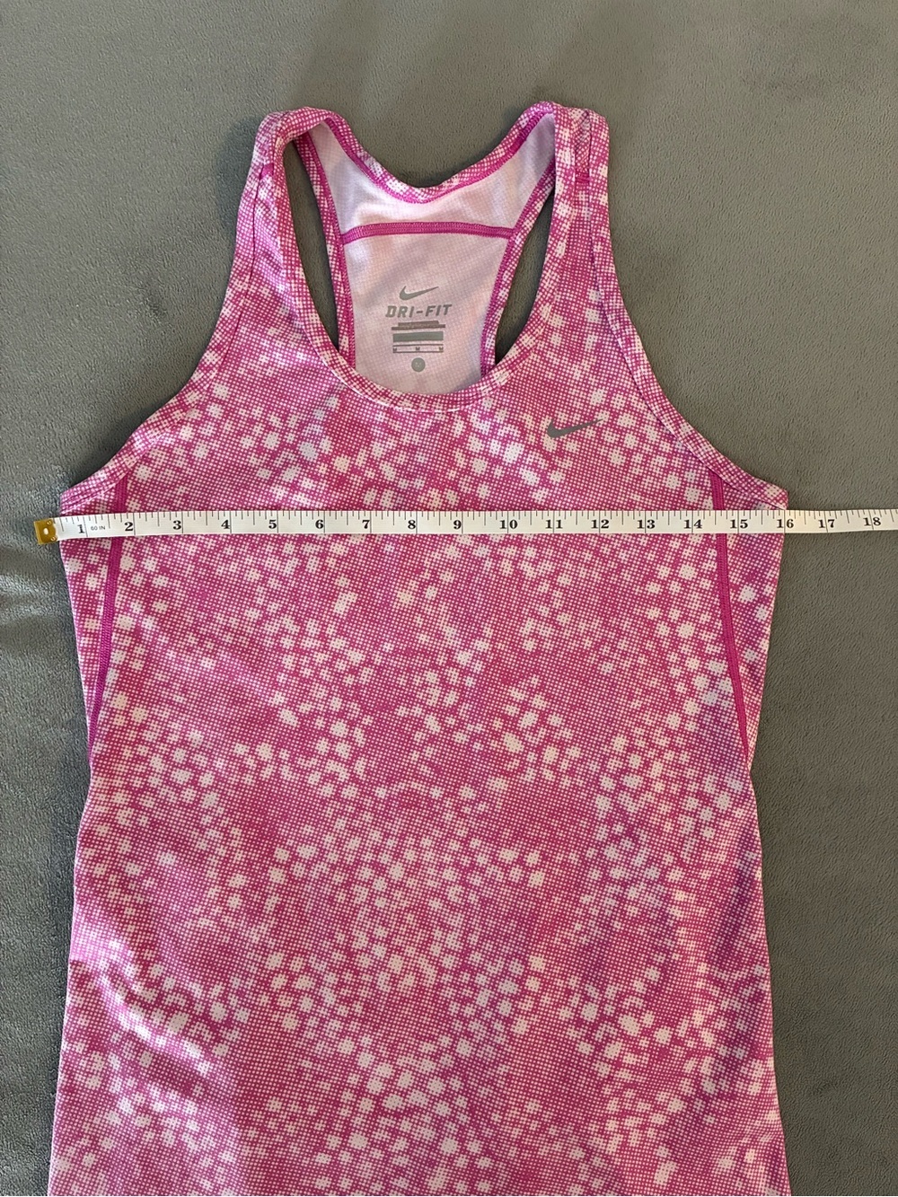 Nike Dri-FIT Pink Patterned Abstract Racerback Tank Top - Picture 7 of 8
